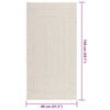vidaXL Vloerkleed ZIZUR room binnen en buiten 80x150 cm jute look