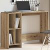 vidaXL Bureau 102,5x35x75 cm bewerkt hout artisanaal eikenkleur
