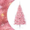vidaXL Kunstmatig Voorverlicht Kerstboom Roze 180 cm PVC