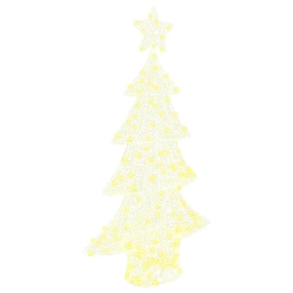 vidaXL Kerstboom met 160 LED Warmwit 150 cm Acryl