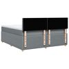 vidaXL Boxspring met matras stof lichtgrijs 180x200 cm
