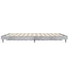 vidaXL Bedframe bewerkt hout betongrijs 120x190 cm