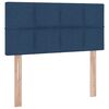 vidaXL Opbergbed met LED met matras met LED Blauw 100 x 200 cm Stof