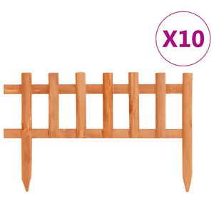 vidaXL Gazonranden 10 st 4,4 m vurenhout