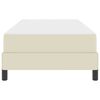 vidaXL Bedframe met matras Crème 100 x 200 cm Stof