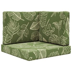 vidaXL Buiten bankkussen Polyester Bladontwerp 60 x 60 cm Bladontwerp