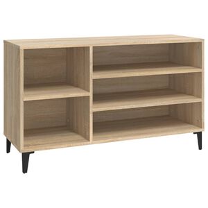 vidaXL Schoenenkast 102x36x60 cm bewerkt hout sonoma eikenkleurig