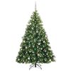vidaXL Kunstkerstboom met 300 LED met standaard Groen 240 cm PE en PVC
