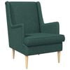 vidaXL Fauteuil Donkergroen Stof