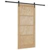 vidaXL Schuifdeur ORKDAL 93 x 202 cm Bewerkt hout Naturel en Zwart