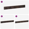vidaXL Hanger Bruin 60 x 7 x 8 cm Massief Gerecycled Hout