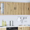 vidaXL Keukenbovenkasten 2 st Porto bewerkt hout artisanaal eikenkleur