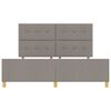 vidaXL Bedframe met hoofdeinde Taupe 180 x 200 cm Stof