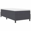vidaXL Platform bedframe Donkergrijs 80 x 200 cm Stof