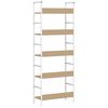 vidaXL Boekenkast 5 schappen 60x27,6x158,5 cm bewerkt hout eikenkleur