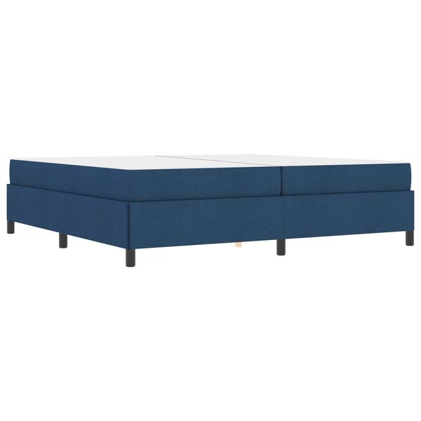 vidaXL Boxspringbed met matras Blauw 200 x 200 cm Stof