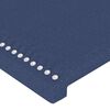 vidaXL Boxspring met matras stof blauw 140x190 cm