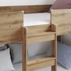 vidaXL Bunk Bed voor Kinderen Artisan Eiken 100 x 190 cm Bewerkt hout