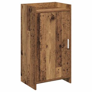 vidaXL Schoenenkast met opslag Oud hout 48 x 36 x 92 cm Bewerkt hout