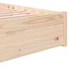 vidaXL Bedframe massief hout 140x190 cm