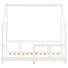 vidaXL Kinderbedframe 70x140 cm massief grenenhout wit