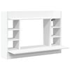 vidaXL Wandbureau 105x48x75 cm bewerkt hout wit