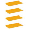 vidaXL Drijvende plank 4 pcs Mosterdgeel 40 x 18 x 2,5 cm Staal
