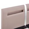 vidaXL Bedframe met LED kunstleer cappuccino 120x200 cm