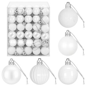 vidaXL Kerstballen set 150 st Wit 3 cm Polystyreen