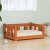 vidaXL Hondenbed Wasbruin 65,5 x 50,5 x 28 cm Massief grenenhout