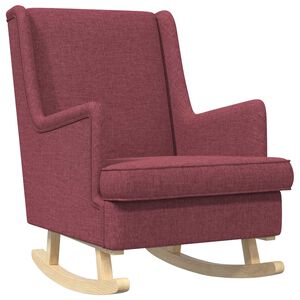 vidaXL Schommelstoel Wijnrood 62 x 80 x 85 cm Stof