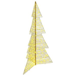 vidaXL Kerstboom met 240 LED Warmwit 180 cm PET