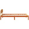 vidaXL Bedframe met hoofdeinde Wasbruin 75 x 190 cm Massief grenenhout