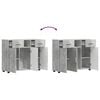 vidaXL Houten Kast Beton Grijs 88,5 x 30,5 x 73 cm Bewerkt hout