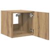 vidaXL TV Wandkast Ambachtelijk eiken 30,5 x 35 x 30 cm Bewerkt hout