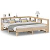 vidaXL Bed met boekenkast zonder matras massief grenenhout 180x200 cm