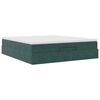 vidaXL Ottoman bed met matras 180x200 cm fluweel donkergroen