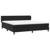 vidaXL Boxspring met matrassen fluweel zwart 200x210 cm