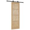 vidaXL Schuifdeur ORKDAL Naturel 73,5 x 211 cm Massief grenenhout