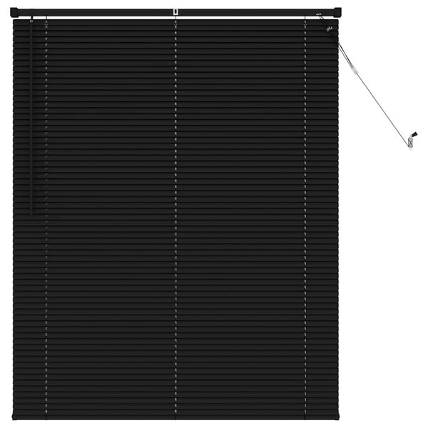 vidaXL Venetiaanse Blind Verstelbaar Zwart 150 x 110 cm PVC