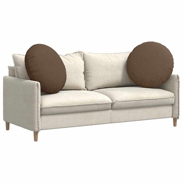 vidaXL Zitkussens 2 pcs Bruin &Oslash;80 x 29 cm Stof