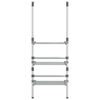 vidaXL Droogrek 3-laags hangend aluminium