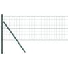 vidaXL Hek met Paal Groen 0,8 x 10 m Staal