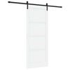 vidaXL Schuifdeur 86 x 211 cm Bewerkt hout Wit en zwart