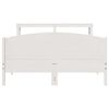 vidaXL Bedframe zonder matras massief grenenhout wit 140x200 cm