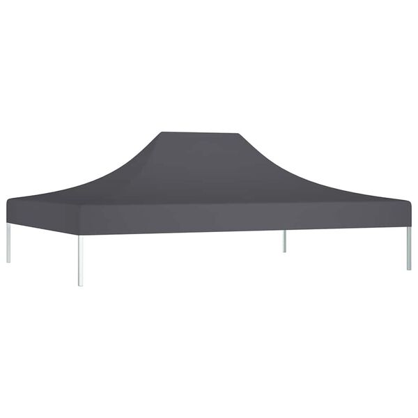 vidaXL Partytentdak 270 g/m² 4,5x3 m antracietkleurig
