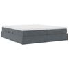 vidaXL Opbergbed met matras Donkergrijs 180 x 200 cm Fluweel