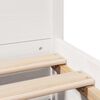 vidaXL Bedframe zonder matras massief grenenhout wit 150x200 cm