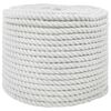 vidaXL Katoenen Touw 10 mm 250 m Wit 100% Katoen
