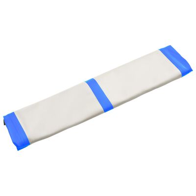 vidaXL Gymnastiekmat met pomp opblaasbaar 200x200x20 cm PVC blauw